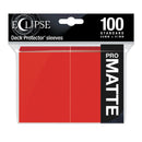 Eclipse Matte Standard Card Sleeves (100)  Apple Red