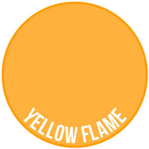 Yellow Flame Paint - Two Thin Coats