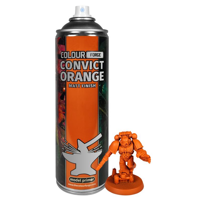 Colour Forge Spray Paint: Convict Orange (500ml)