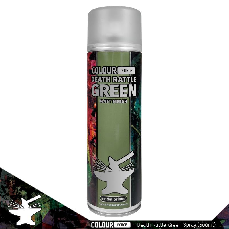 Colour Forge Spray Paint: Death Rattle Green (500ml)
