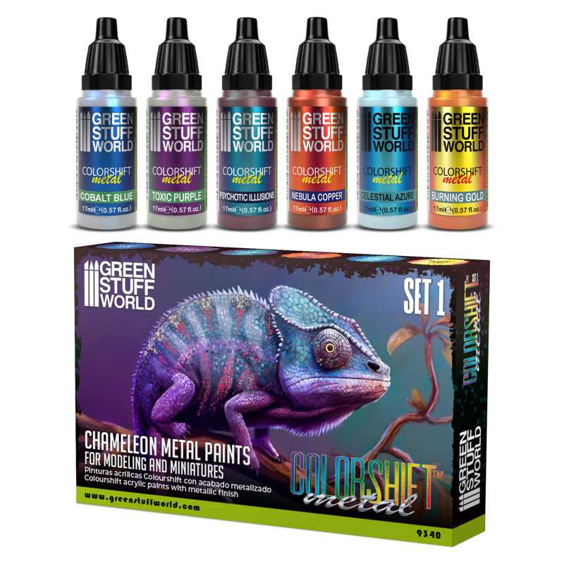 Steinfarben Wetterfest Aussen Green Stuff World Chameleon Acrylic Paint Set - 6 Farbwechsel