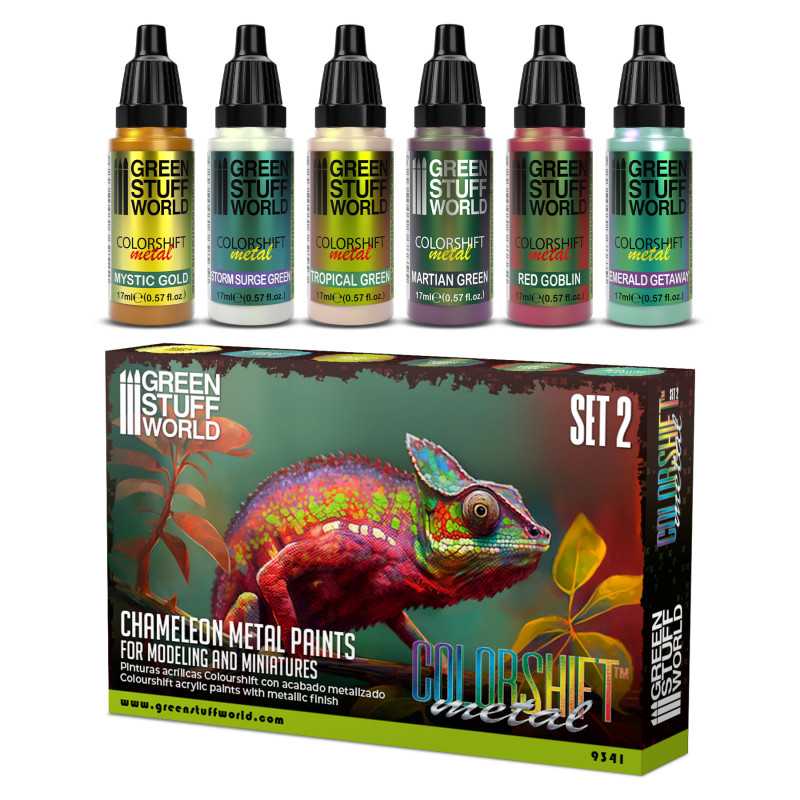 Chameleon Acrylic Paint Set 2 - Green Stuff World