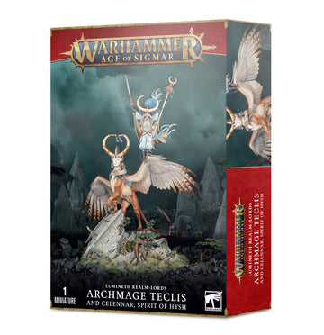 Lumineth Realm Lords: Archmage Teclis and Celennar, Spirit of Hysh