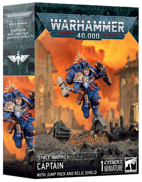 Space Marines: Captain with Jump Pack and Relic Shield