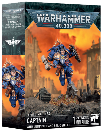 Space Marines: Captain with Jump Pack and Relic Shield