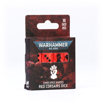 Warhammer 40000: Red Corsairs Dice Set