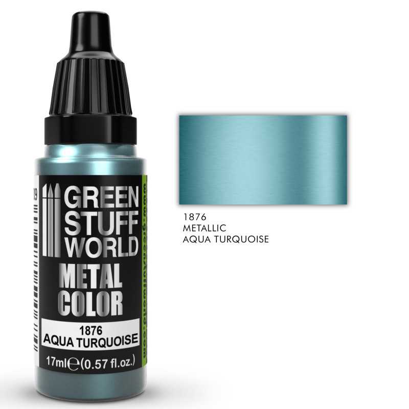 Metallic Paint Aqua Turquoise - Green Stuff World