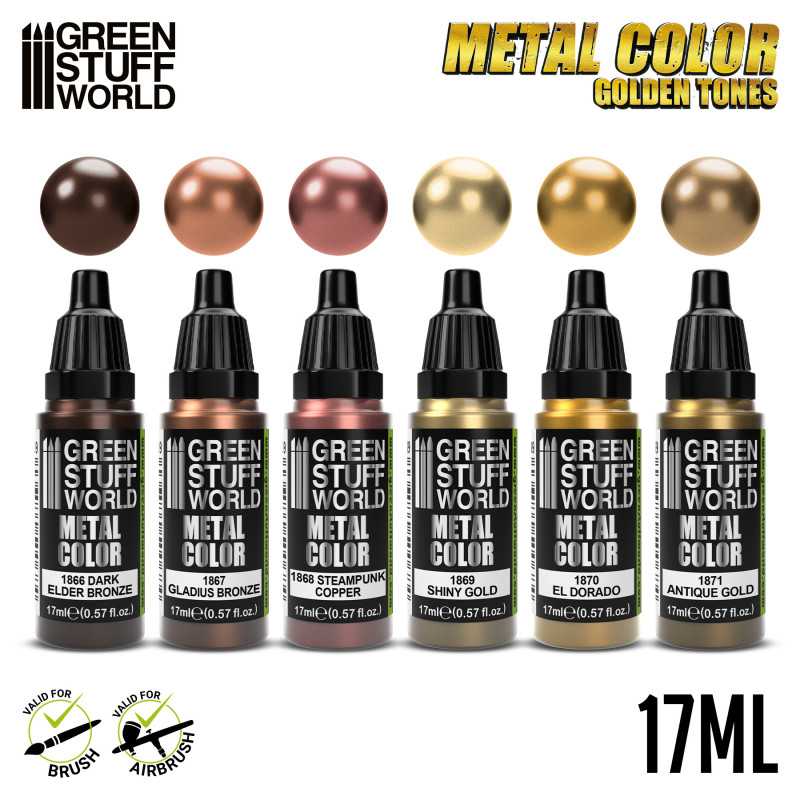 Metallic Paints Set - Gold - Green Stuff World - 0