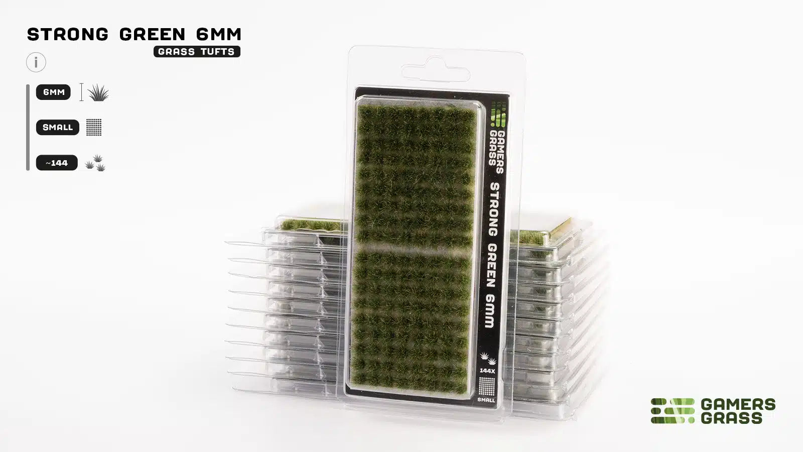 Strong Green 6mm Tufts (Small) - Gamers Grass