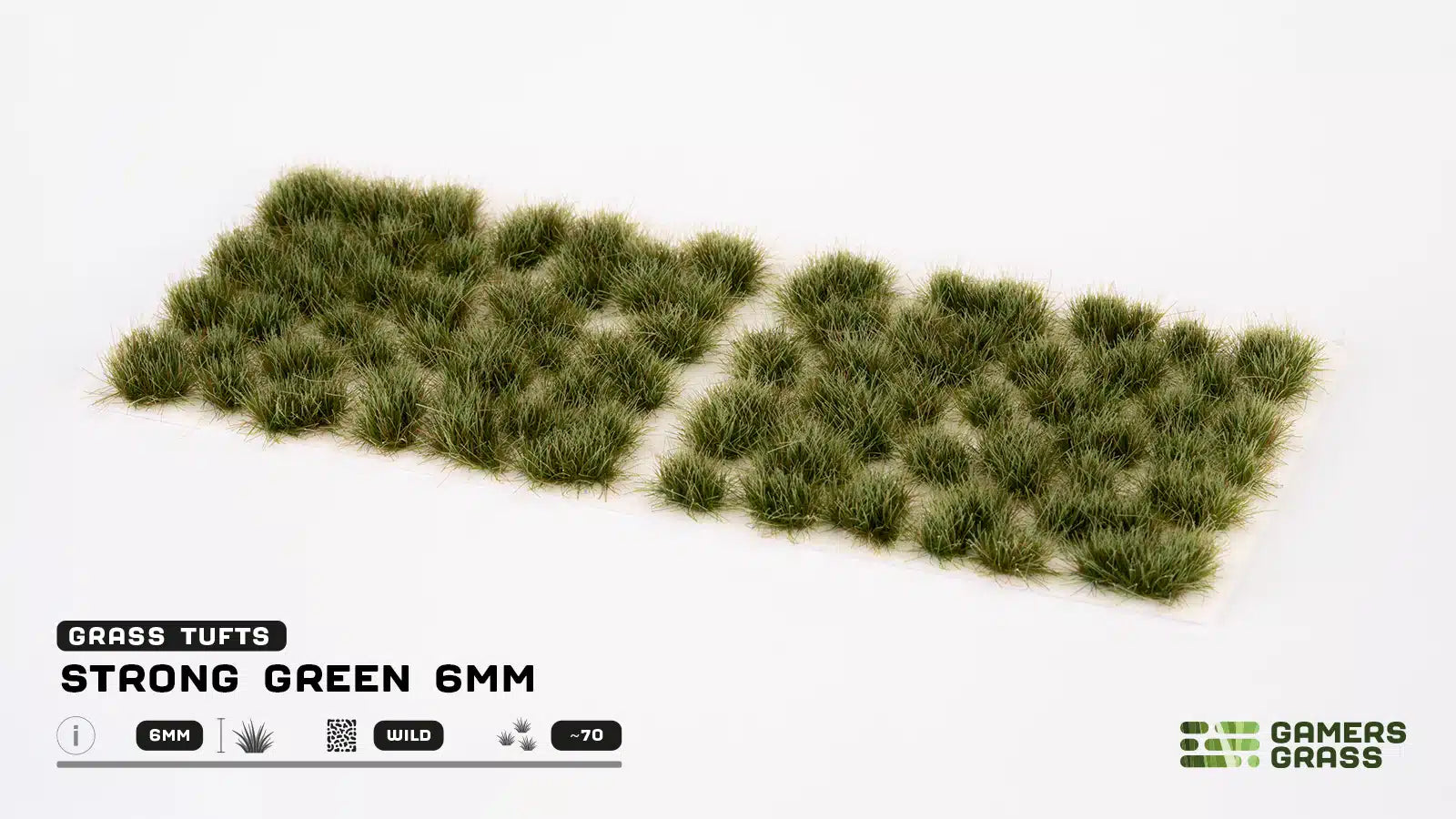 Strong Green 6mm Tufts (Wild) - Gamers Grass - 0